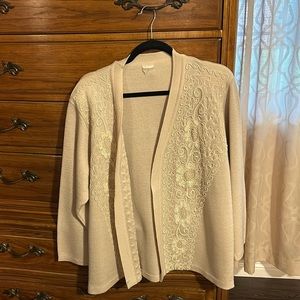 Ivory sweater jacket